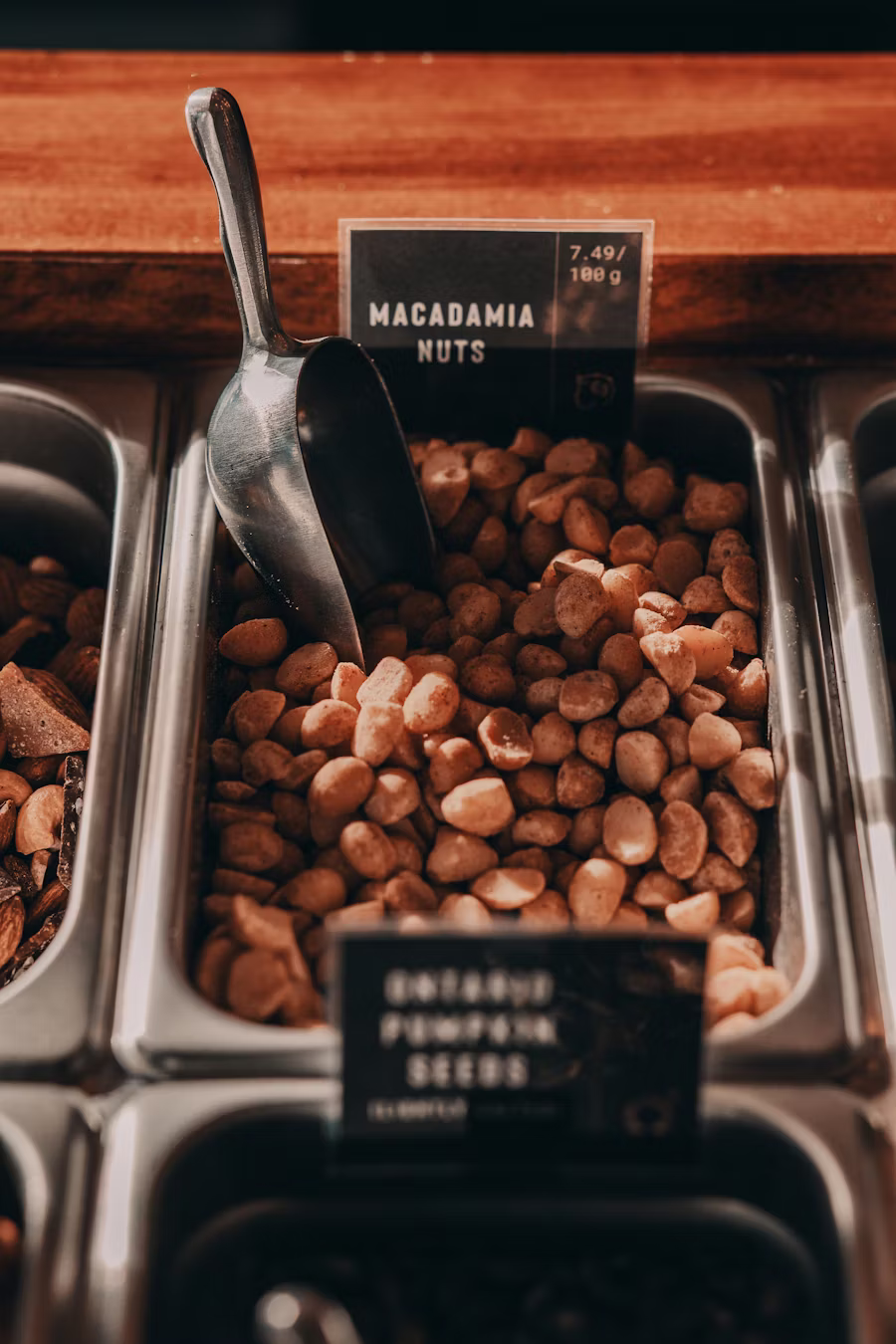 Macadamia nuts at market